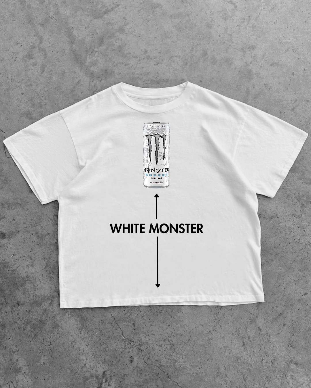 WHITE MONSTER T-SHIRT