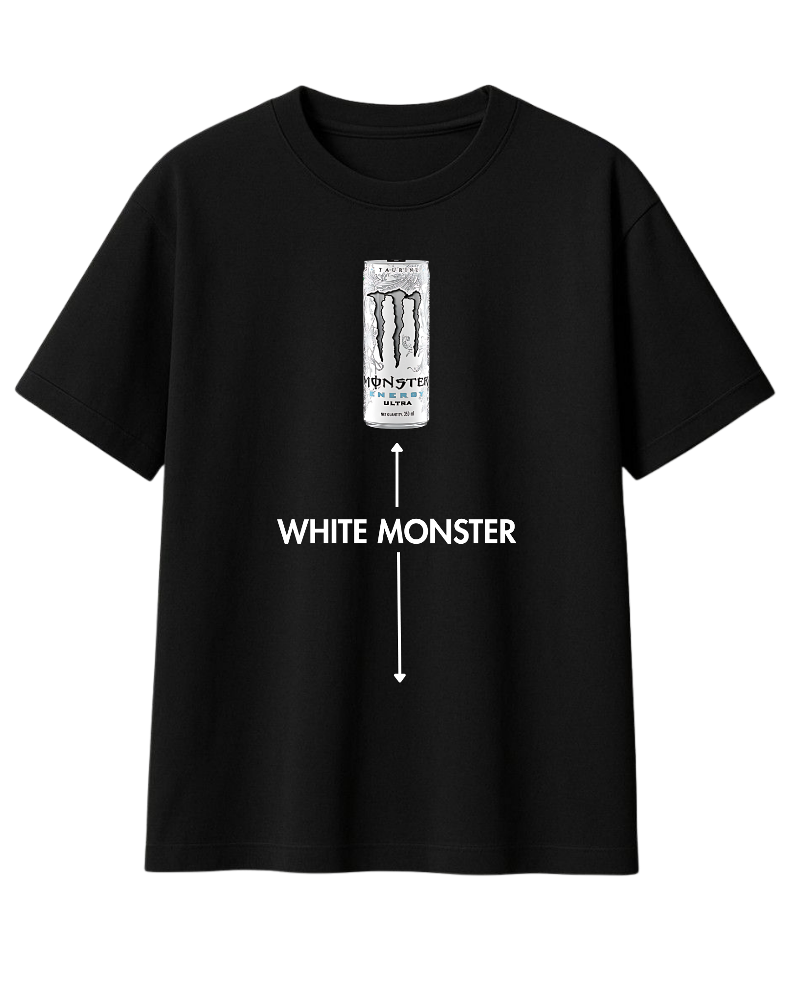 WHITE MONSTER T-SHIRT