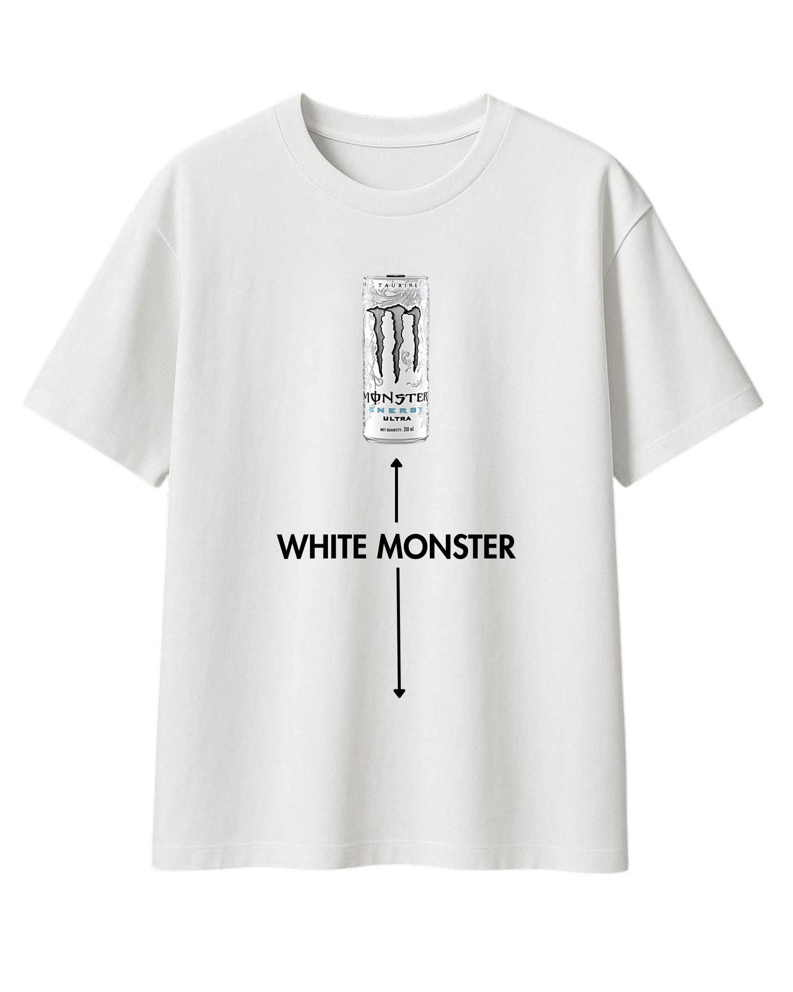 WHITE MONSTER T-SHIRT